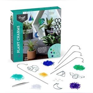 Plant Charms Kit - Blue, Green, Silver
